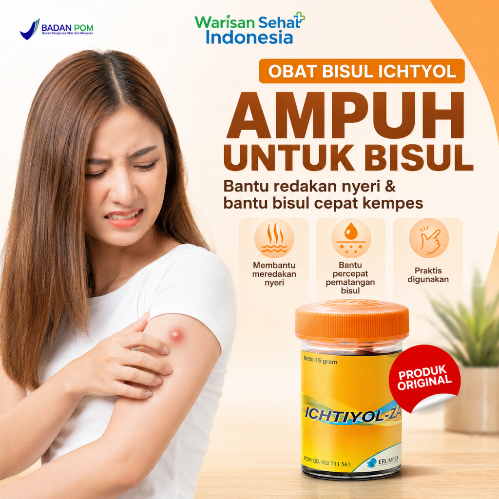 Salep Ichytol Salep Hitam Item Untuk Bisul Paling Ampuh Atasi Bisul Bernanah Kering Koreng Jamur BPO