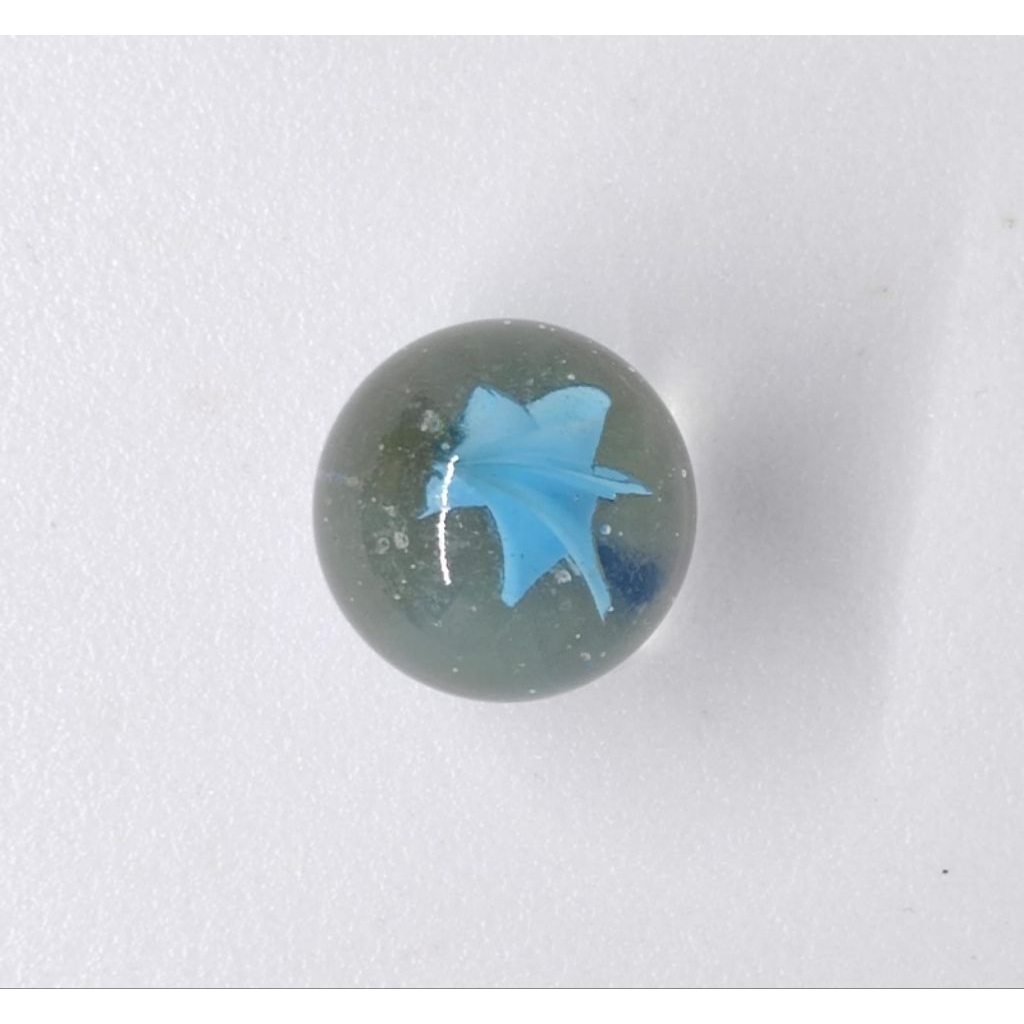 TARGET Kelereng Gundu Confetti Light Blue Cat Eyes Marble Balap Mata Kucing Belimbing
