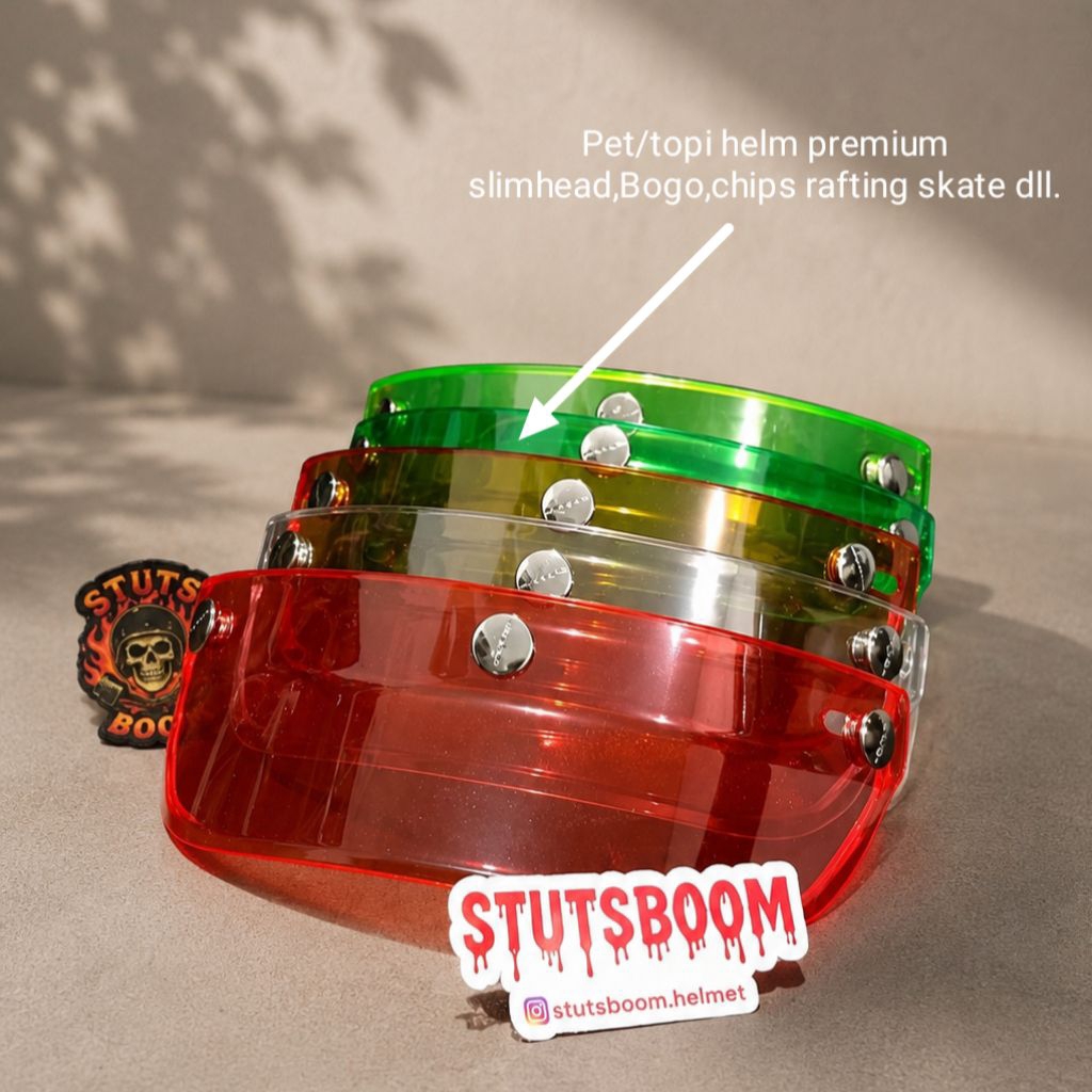 PET HELM/TOPI PET/KACA HELM/BOGO/CHIPS/SLIMHEAD PREMIUM