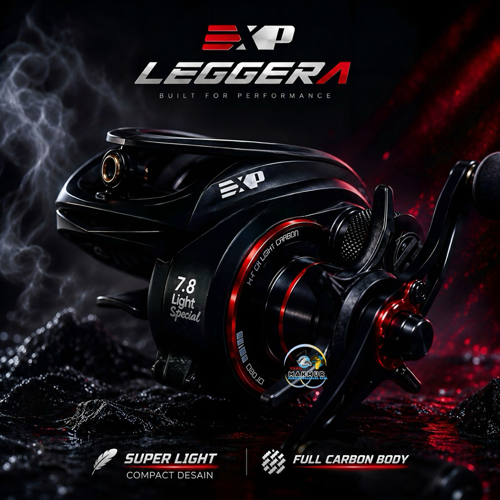 Reel BC EXP LEGGERA Size Reel 81 || SW || Drag Clicker | NMB Bearing || Full Body Carbon ||  Free Pr