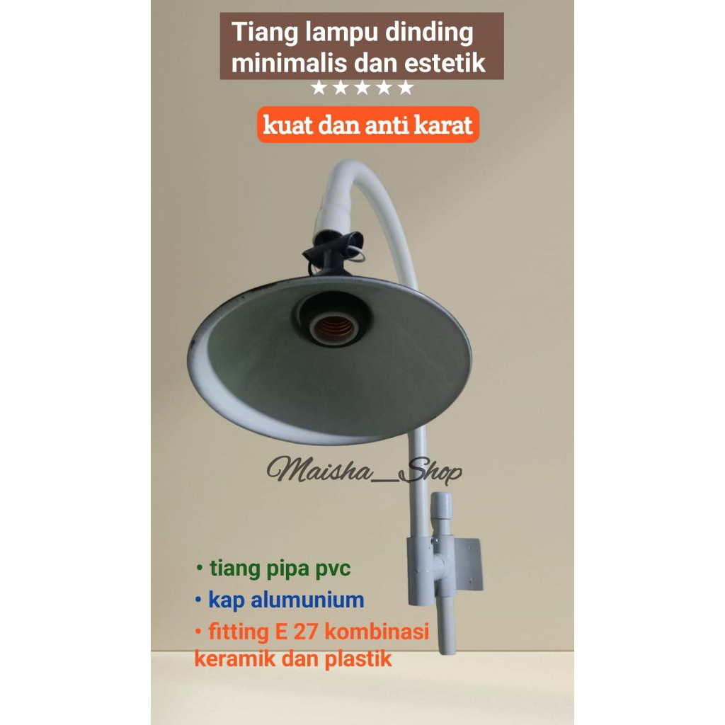 Tiang lampu dinding Teras minimalis tiang lampu jalan tiang lampu hias tiang lampu gantung 1 set