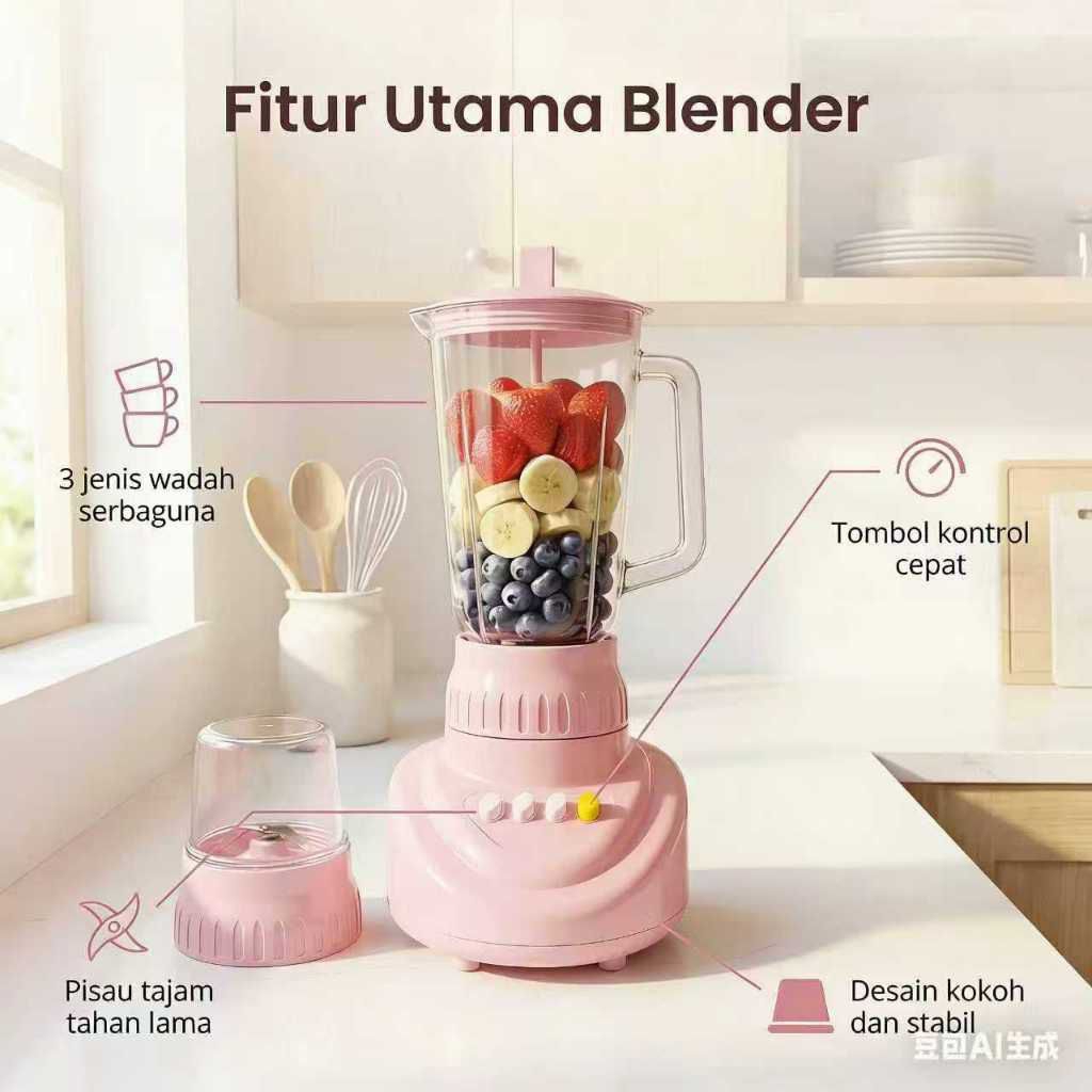 Blender Rinrei Plastik Foodgrade
