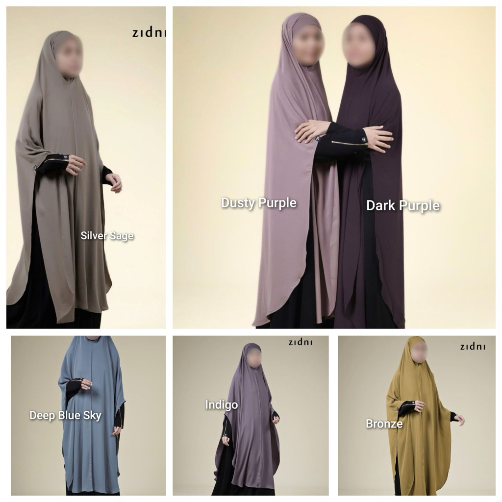 SIAP KIRIM KHIMAR SADA by Zidni | Maheen Khimar Bandana Jumbo | PD 135 PB 145 | Zidni