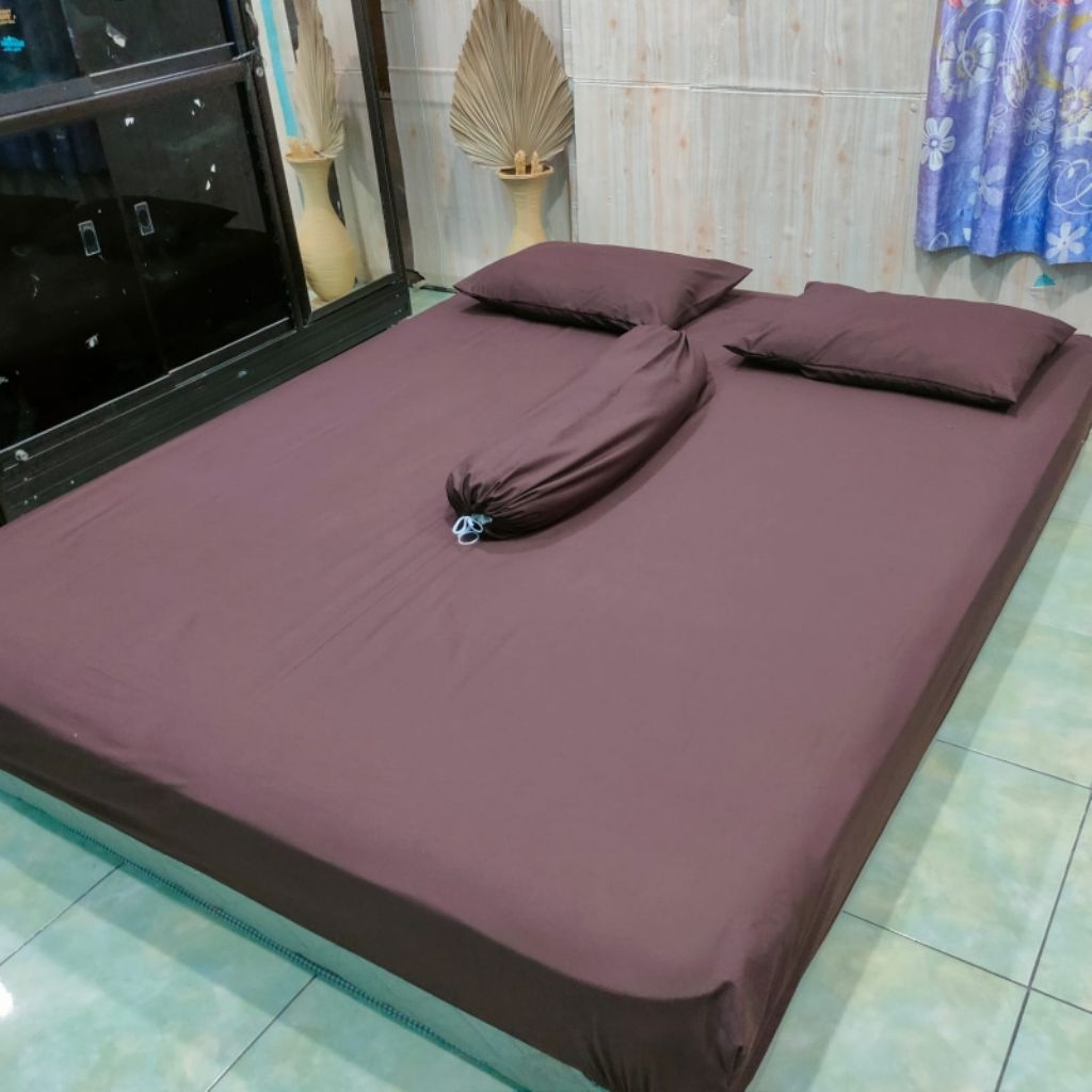 Sprei tinggi 30cm/ Sprei Doubel karet tinggi 30cm/Sprei anti geser tinggi 30cm 90x200 100x200 120x20
