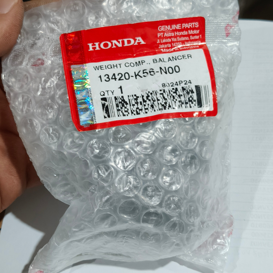 13420K56N00 Weight Comp Blancer Honda Supra GTR 150 13420-K56-N00
