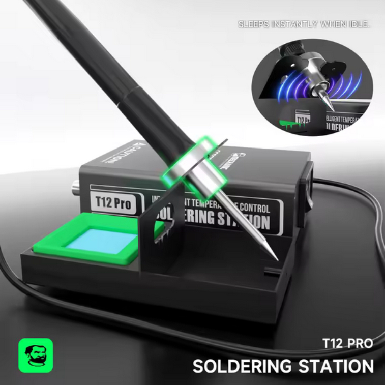 Solder Station T12 Digital Mechanic LED besi las elektronik versi DC baru besi Digital dan mata sold