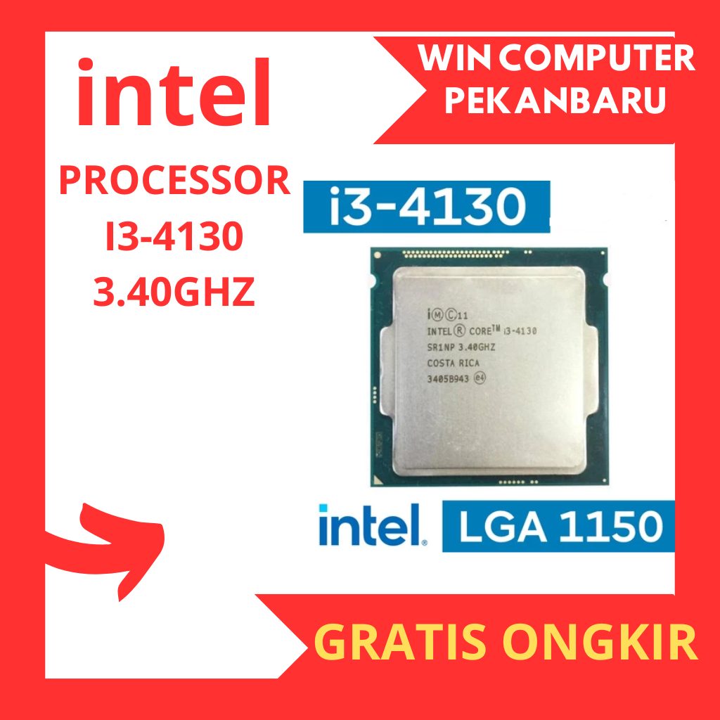 Processor Intel Core i3 4130 l Prosesor PC Intel Core i3 4130 3.40 Ghz lga 1150 original