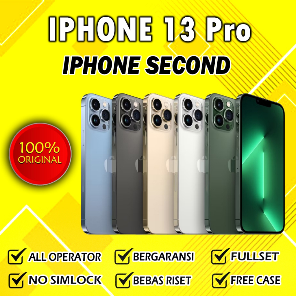Apple iPhone 13 Pro / 13 Pro Max 128/256 gb Fullset Original Bergaransi Murah
