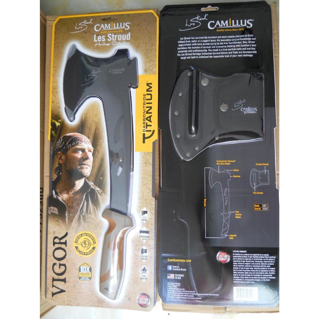 KAPAK KAMPAK AXE CAMILLUS LES STROUD HATCHET CARBONITRIDE TITANIUM VIGOR