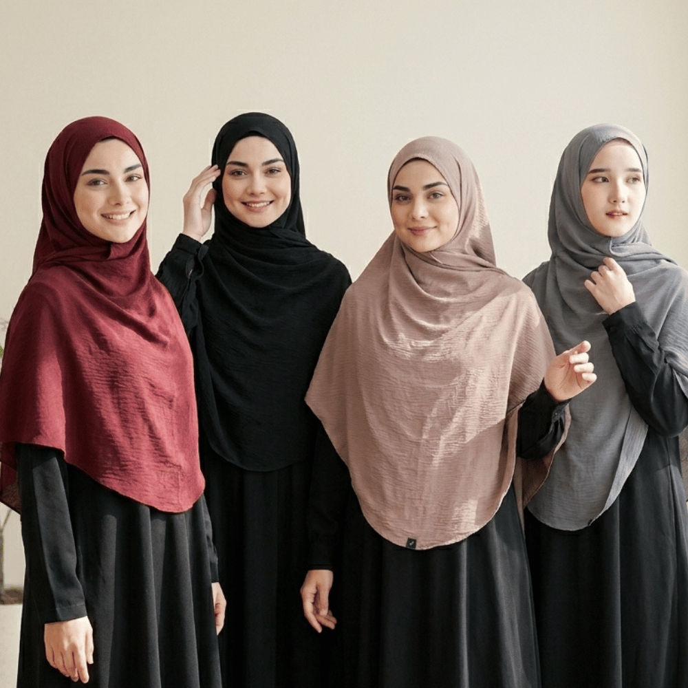 SohibScarves - Pashmina Oval Syari Malaysia Crinkle