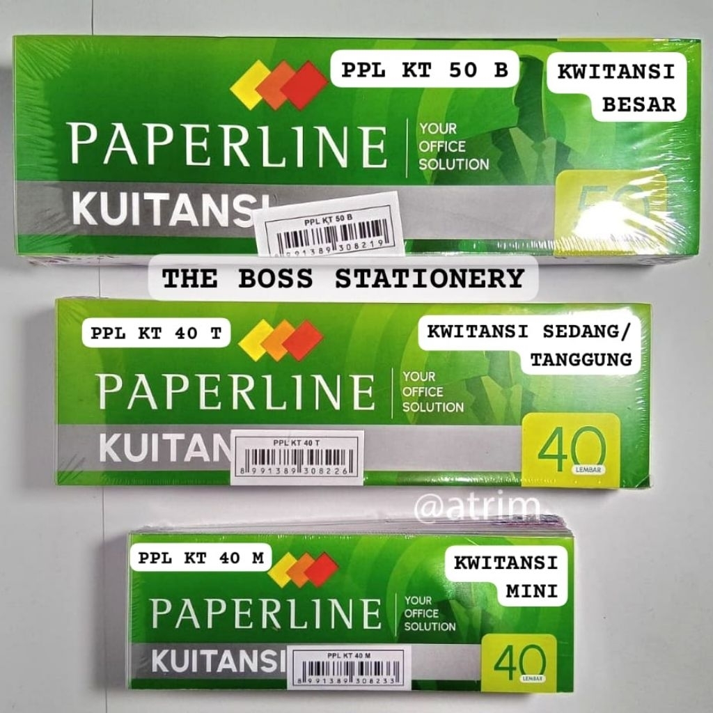 [PCS] KWITANSI SEDANG PAPERLINE 40 LEMBAR / KUITANSI TANGGUNG / KWITANSI TANGGUNG / KUITANSI SEDANG