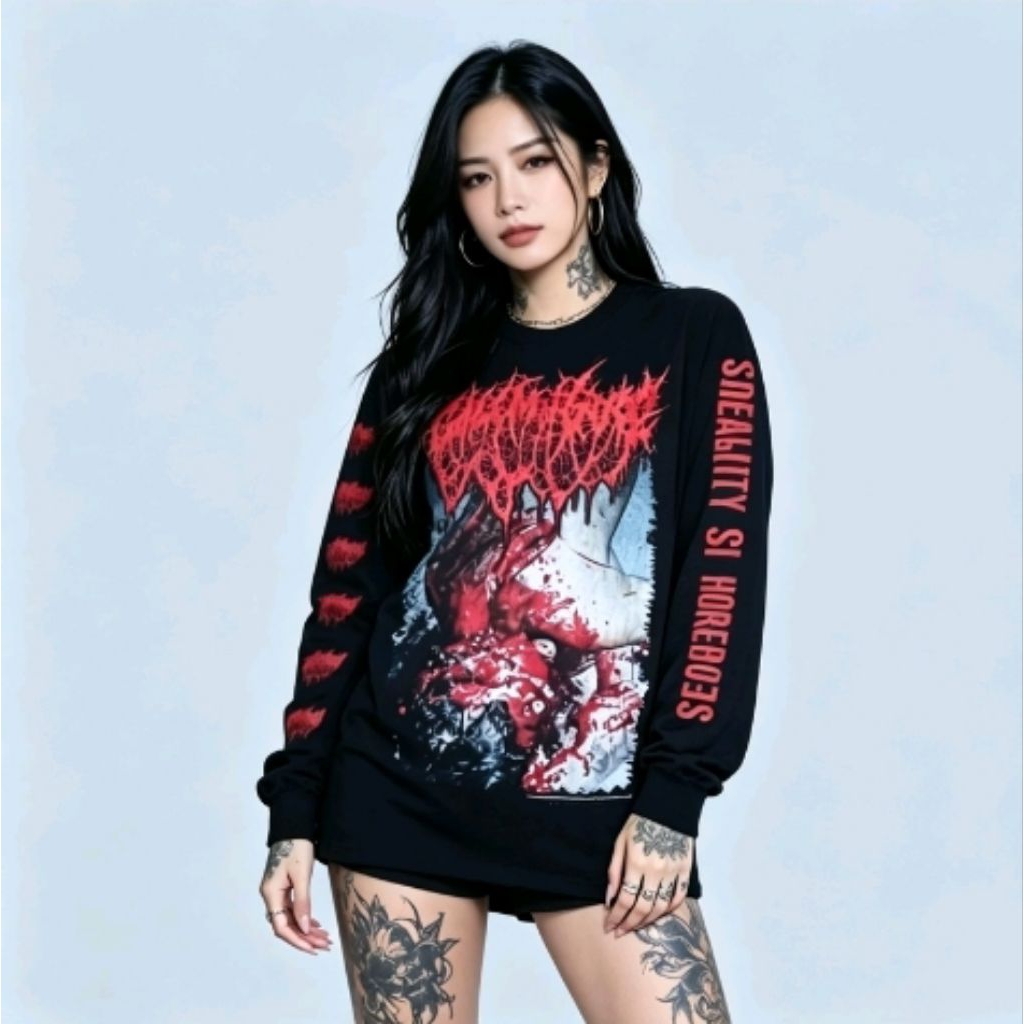 GOLEM OF GORE - REALITY OF HORRENDOUS - LONG SLEEVE - TSHIRT DISTRO / GORE