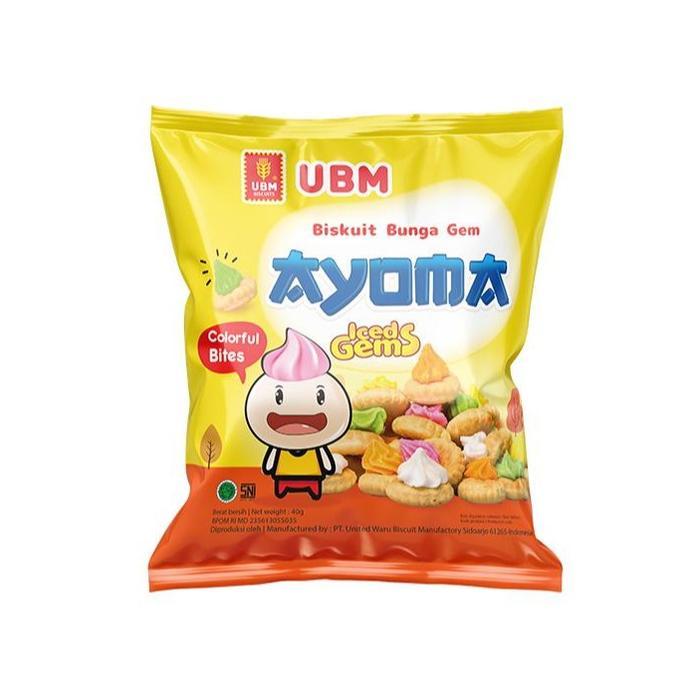 Snack best seller UBM Biscuits Ayoma Iced Gem  Colorful Bites
