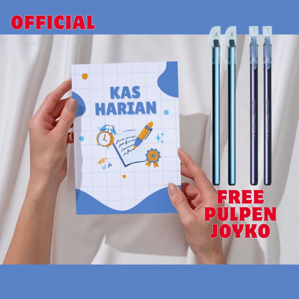 Buku Kas Harian A5 isi 40 halaman/kas harian A5/buku kas