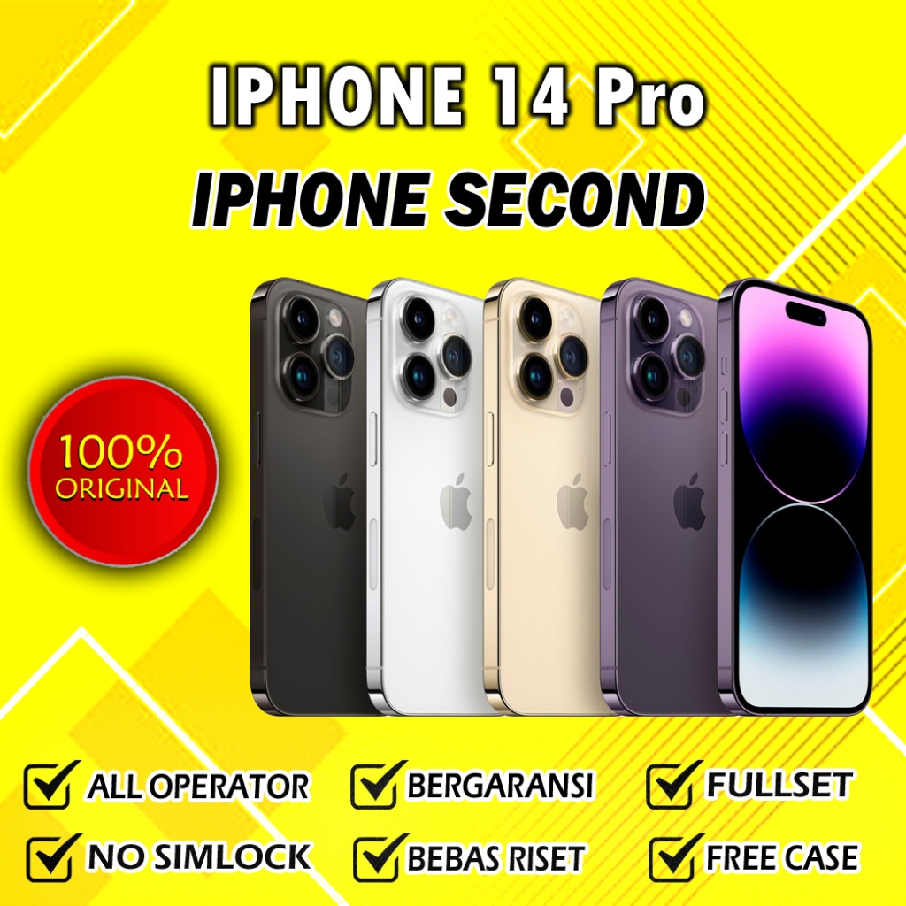 Apple iPhone 14 Pro / 14 Pro Max 128/256/512 gb Fullset Original Bergaransi Murah