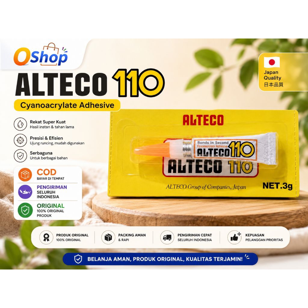 LEM ALTECO 3GRAM ORIGINAL | LEM INSTAN SUPER KUAT (HARGA PER PCS)