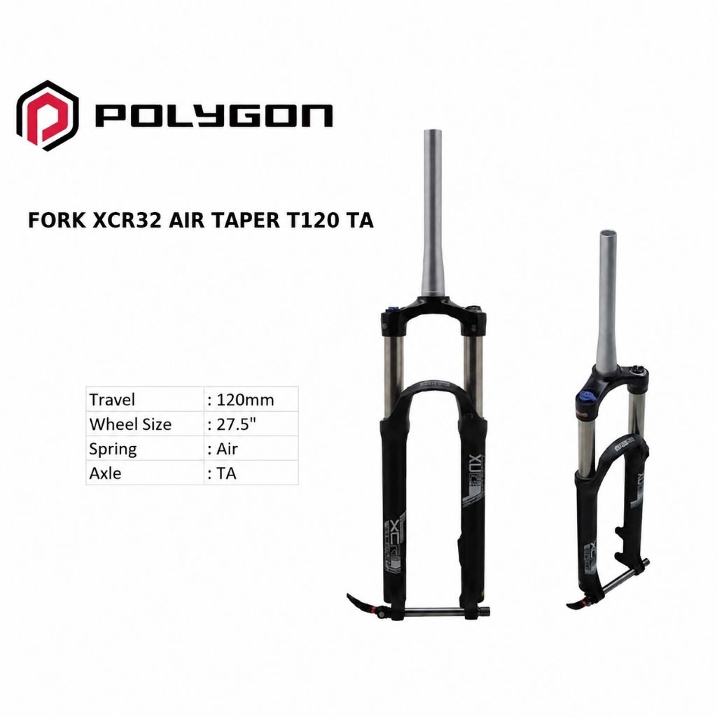 Fork suspension Sr Suntour XCR 32 27.5 Air LOCK T120 Tapper TA