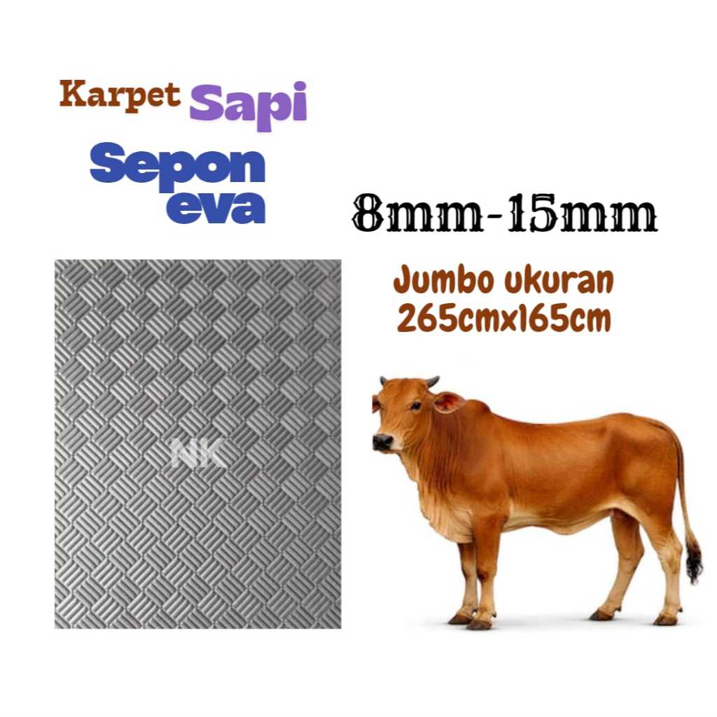 Karpet alas sapi/karpet sapi/Karpet kandang sapi jumbo tebal 10 sampe 15 mili
