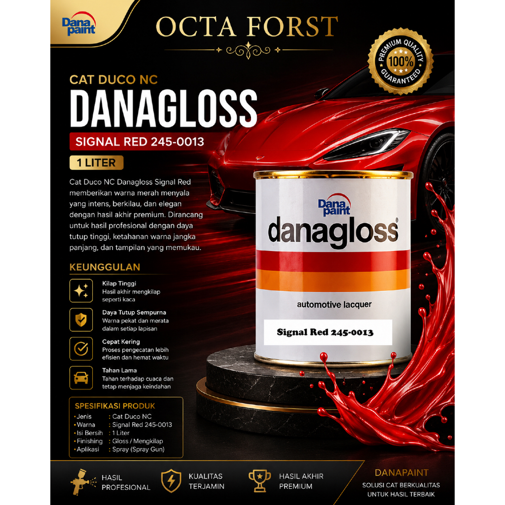 Cat Duco NC Danagloss Signal Red 24500131Liter