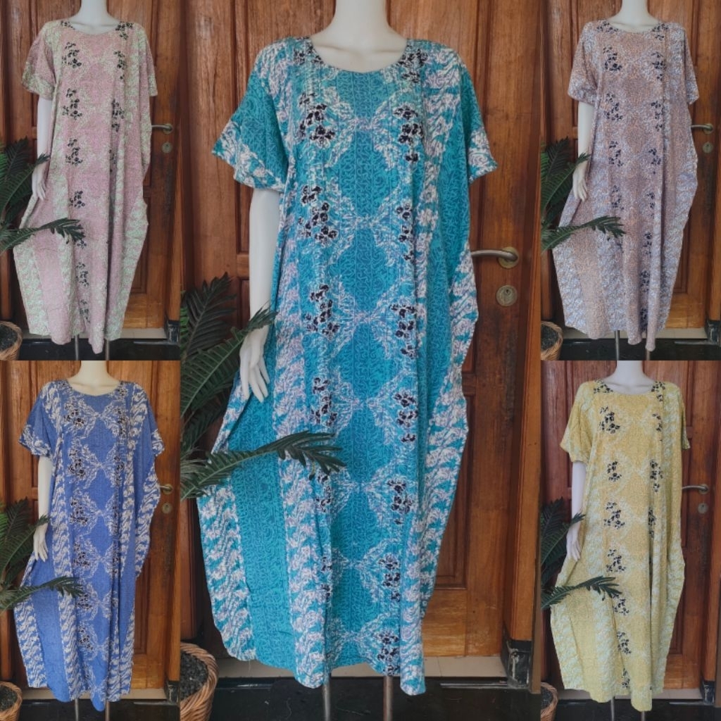 HUZA DASTER BATIK PEKALONGAN RAYON SUPER PREMIUM LOWO JUMBO BUSUI/DASTER BATIK RAYON KELELAWAR