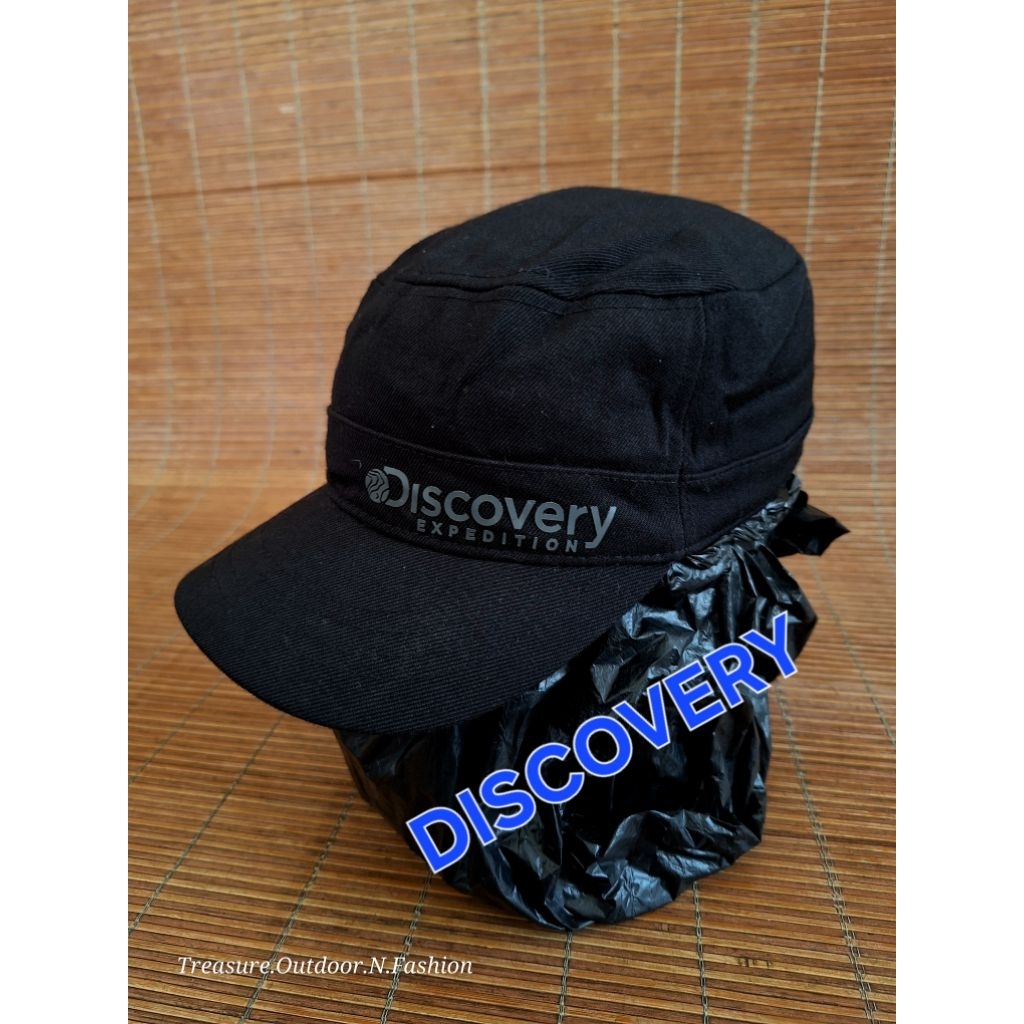 Topi DISCOVERY Expedition Patrol Commando Caps Lapangan Komando Hitam Hiking Camping Gunung Rimba Hu