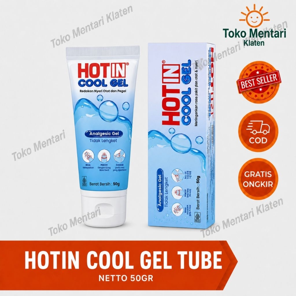 HOT IN Cream Cool Gel 50gr – Krim Pendingin Nyeri Otot & Pegal Linu