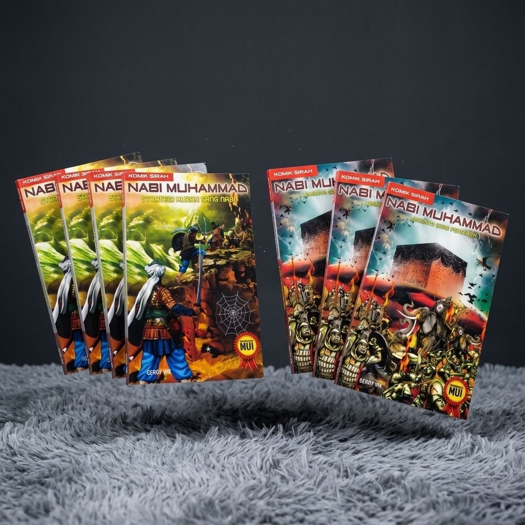 Buku Komik Sirah Nabi Muhammad : Lahirnya Sang Pencerah & strategi hijrah sang nabi ( full colour )