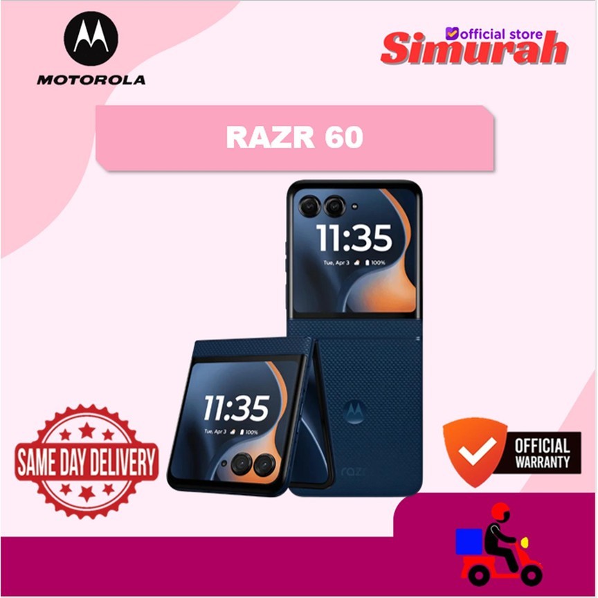 Motorola Razr 60 5G 8Gb 256Gb 6.9" 120Hz Garansi Resmi Indonesia