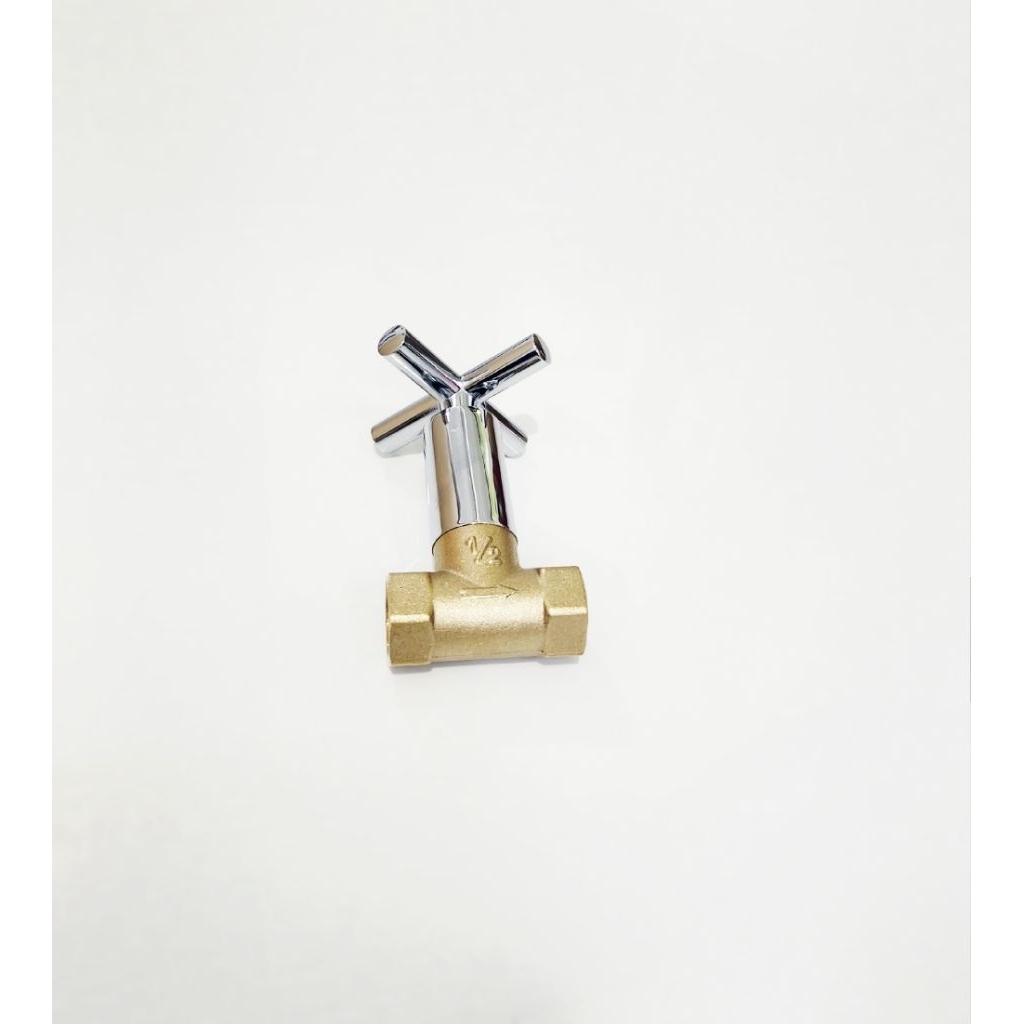 Stop Kran Tanam Kuningan 1/2" Inch / Stop Kran Shower Tanam / Kran Shower Tanam Dinding Kuningan