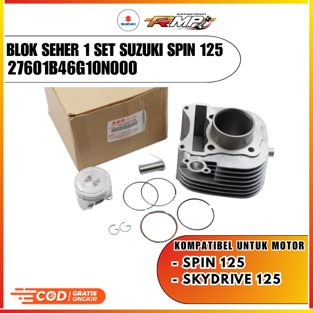 Blok Seher Spin 125 dan Skydrive Suzuki Blok Mesin Suzuki Spin Skydrive