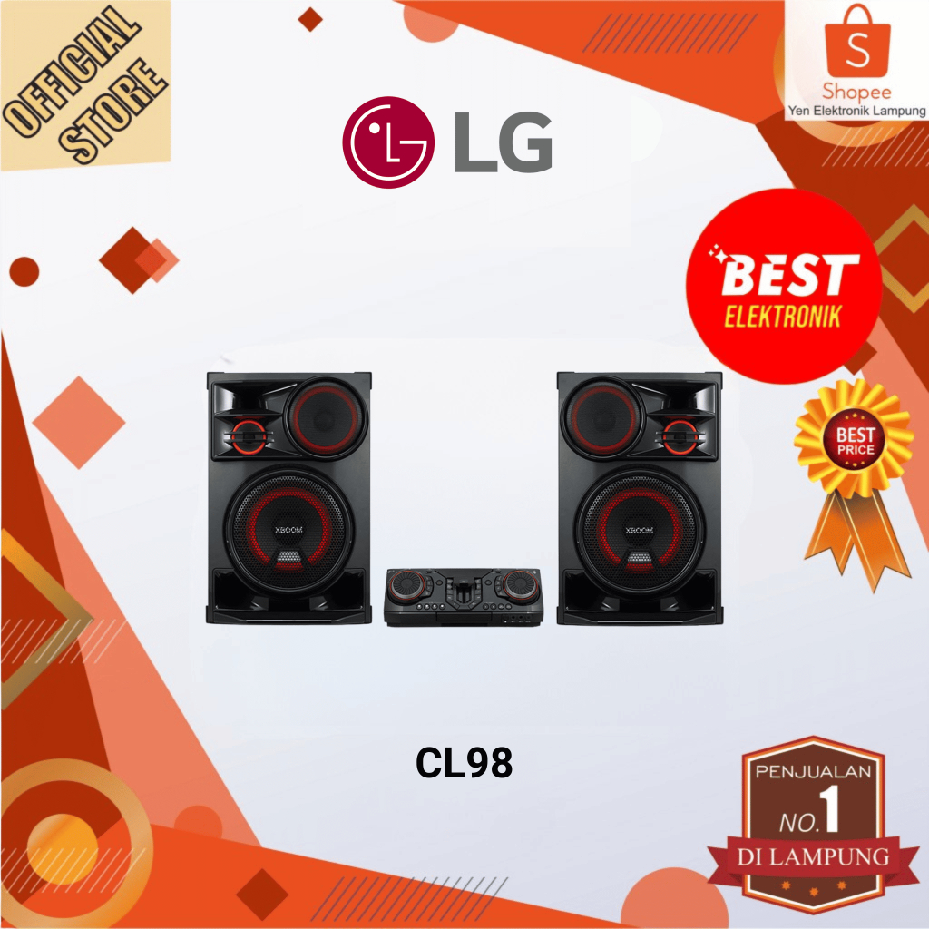 Speaker LG XBOOM CL98 Karaoke Party Mighty Sound with Booming Bass Garansi Asli LG