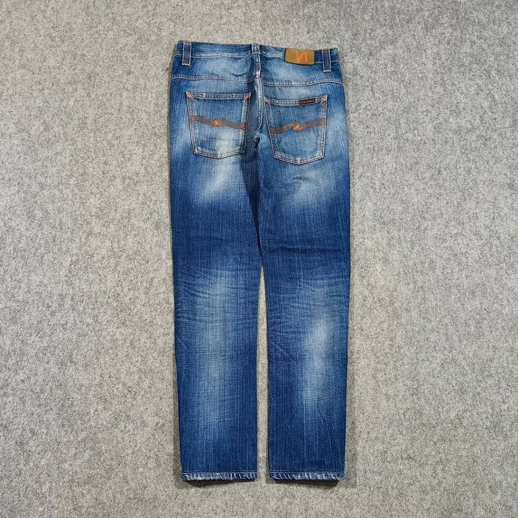 Celana slim fit jeans panjang pria NUDIE size 30 second