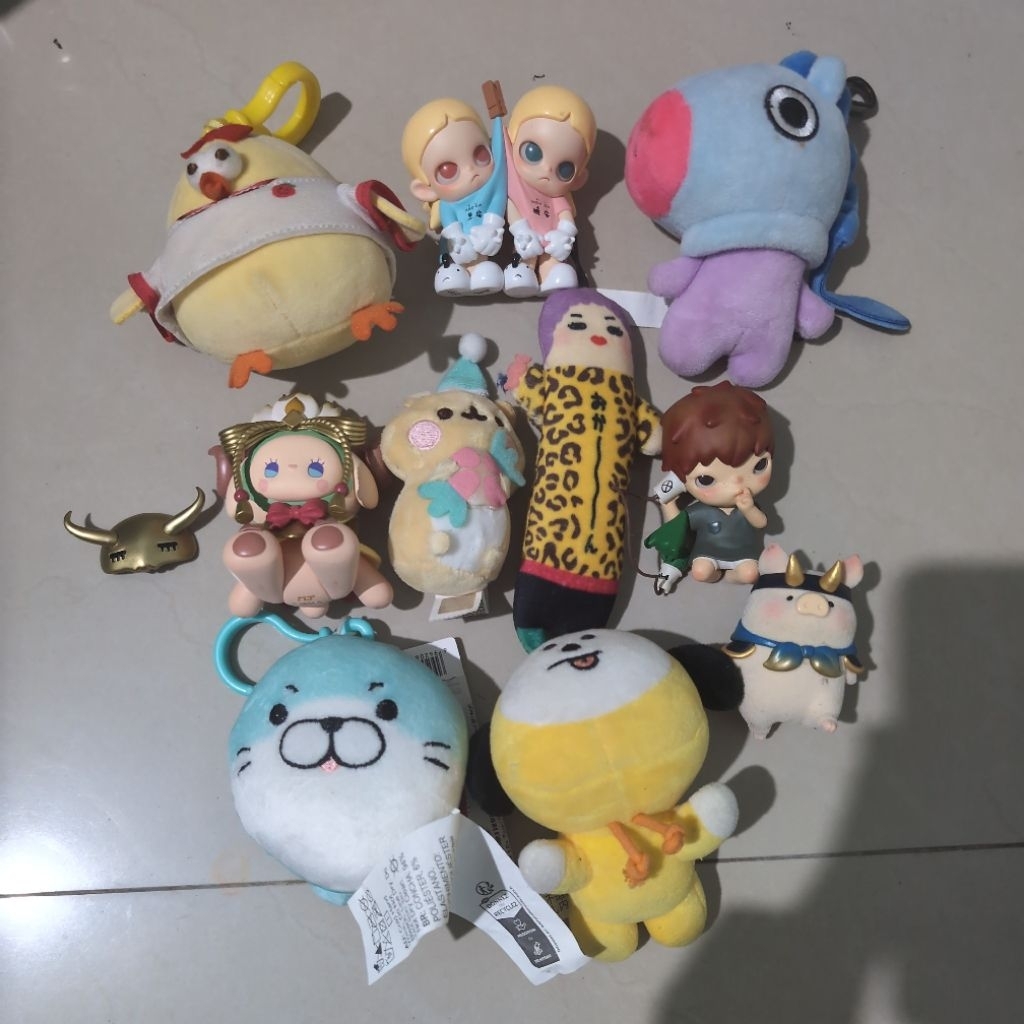 plushie dan pop mart preloved
