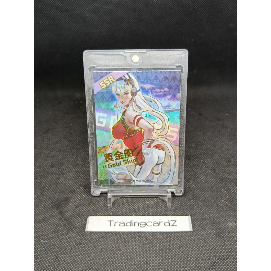 (kartu agak tebal)Trading Card Goddess Story Azure Lane SSR Gold Ship #SSR-012 (dpt top loader)
