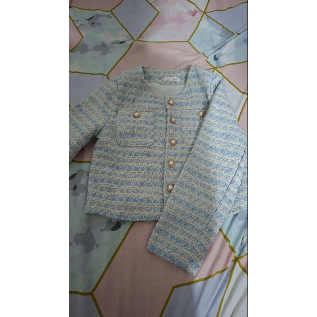 blazer soft blue