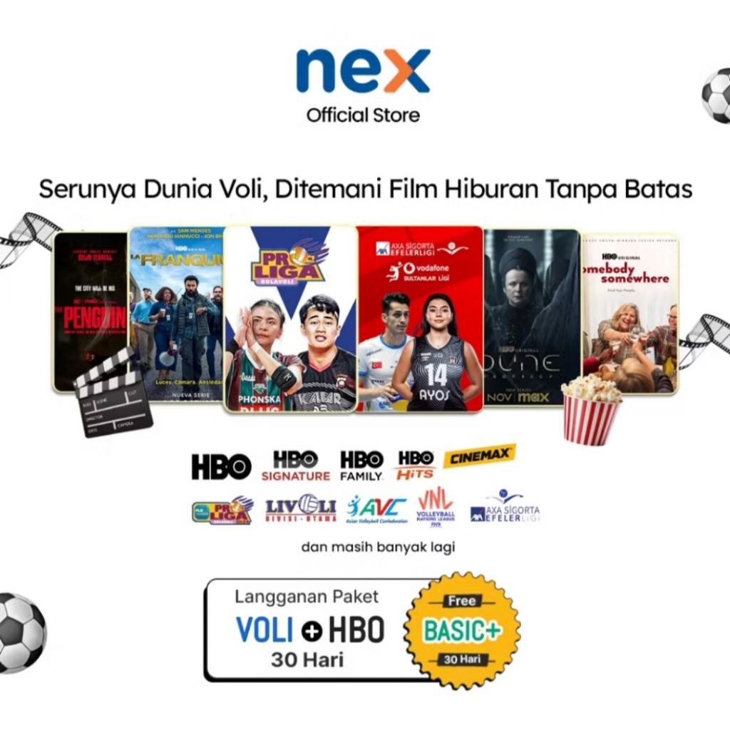 Nex Parabola Paket Voli - Paket Proliga Voli Nex Parabola