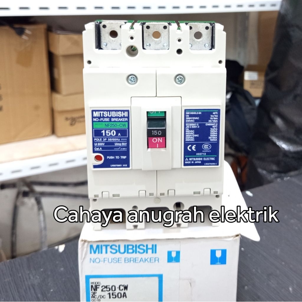 MCCB MITSUBISHI 150A 3P / MCCB MITSUBISHI NF250-CW 150A 3P NFB MITSUBISHI 150A 3P