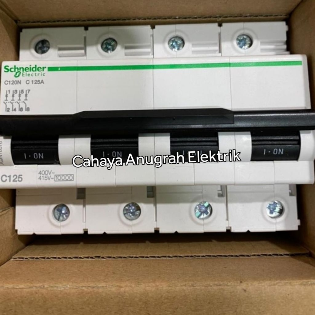 MCB SCHNEIDER 125A 4P / MCB SCHNEIDER C120N 125A 4P MCB C120N 125A 4 POLE ORIGINAL
