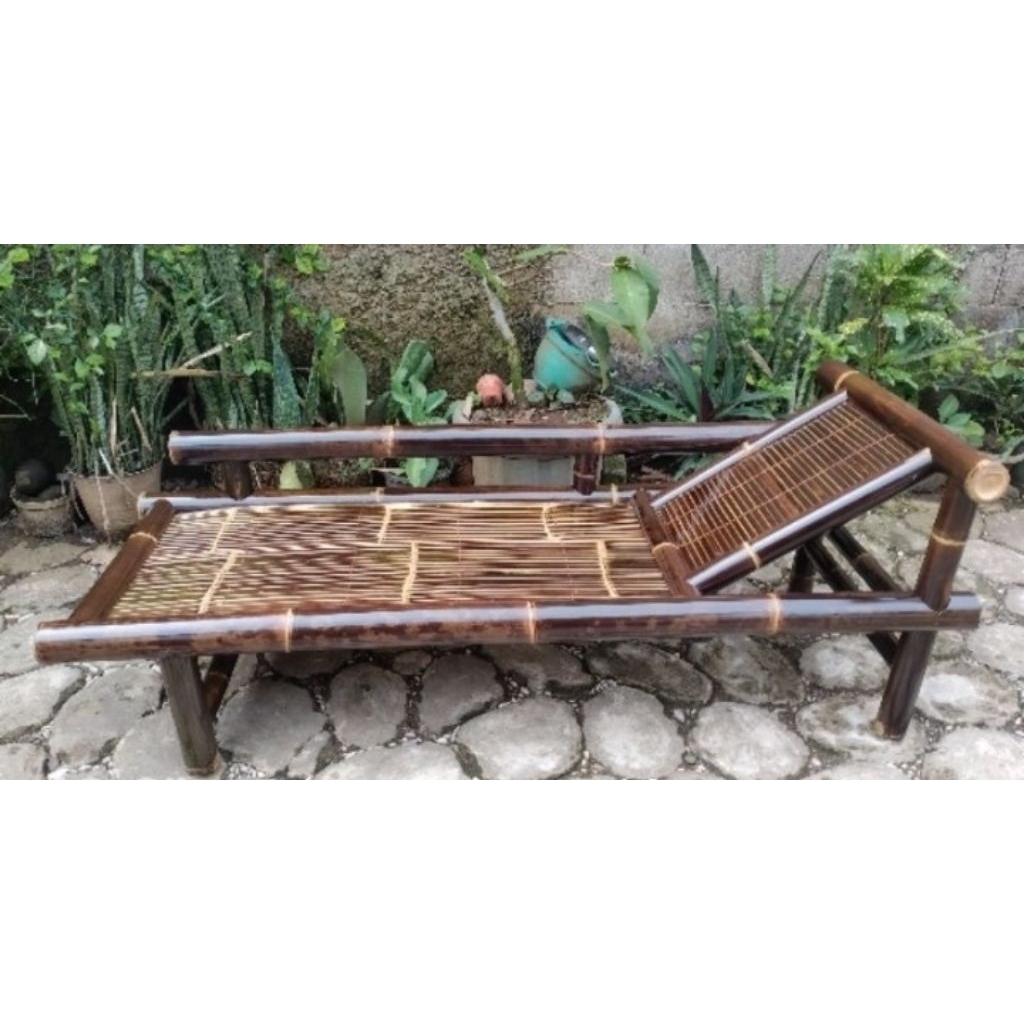 Kursi Bale Bambu Handmade – Bale Santai Bambu Kokoh untuk Teras, Gazebo & Ruang Tamu