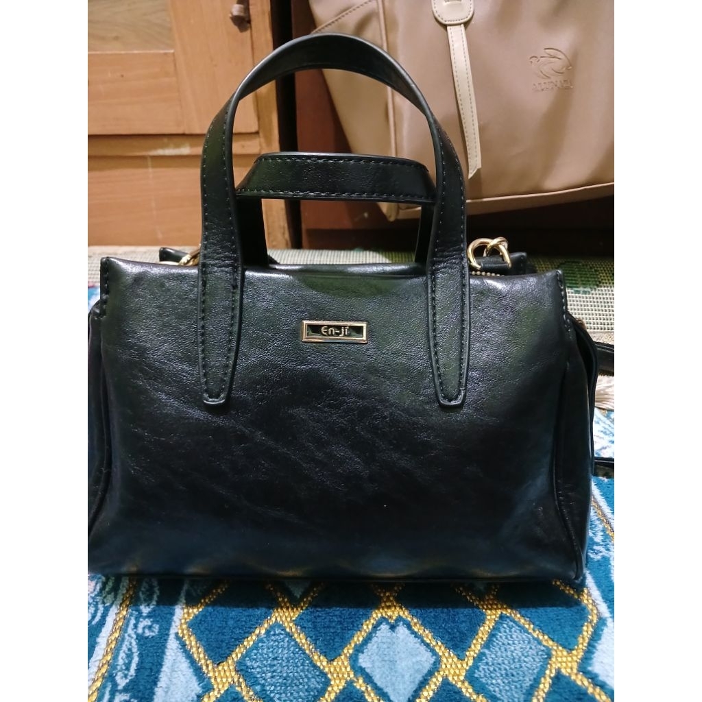 PRELOVED ENJI YUMNA BAG BLACK FULLSET