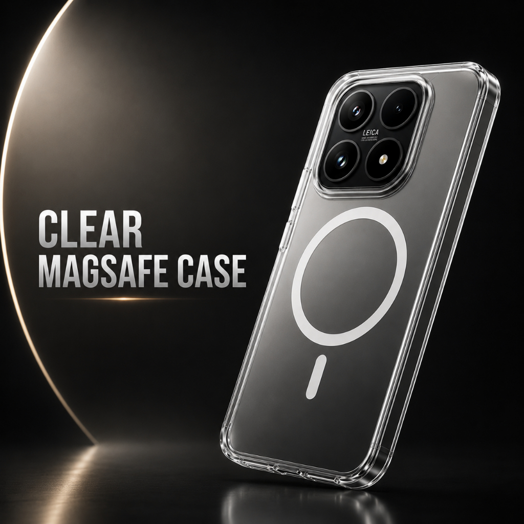 MAGSAFE CASE FOR XIAOMI 17 / 15T / 15T PRO / 15 ULTRA / 15 / 14 / 14T / 14T PRO CLEAR  ACRYLIC SUPPO