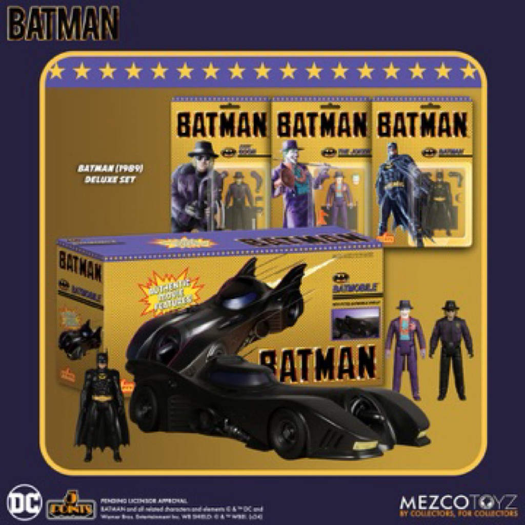 Mezco Toyz 5 Points Batman (1989): Deluxe Set