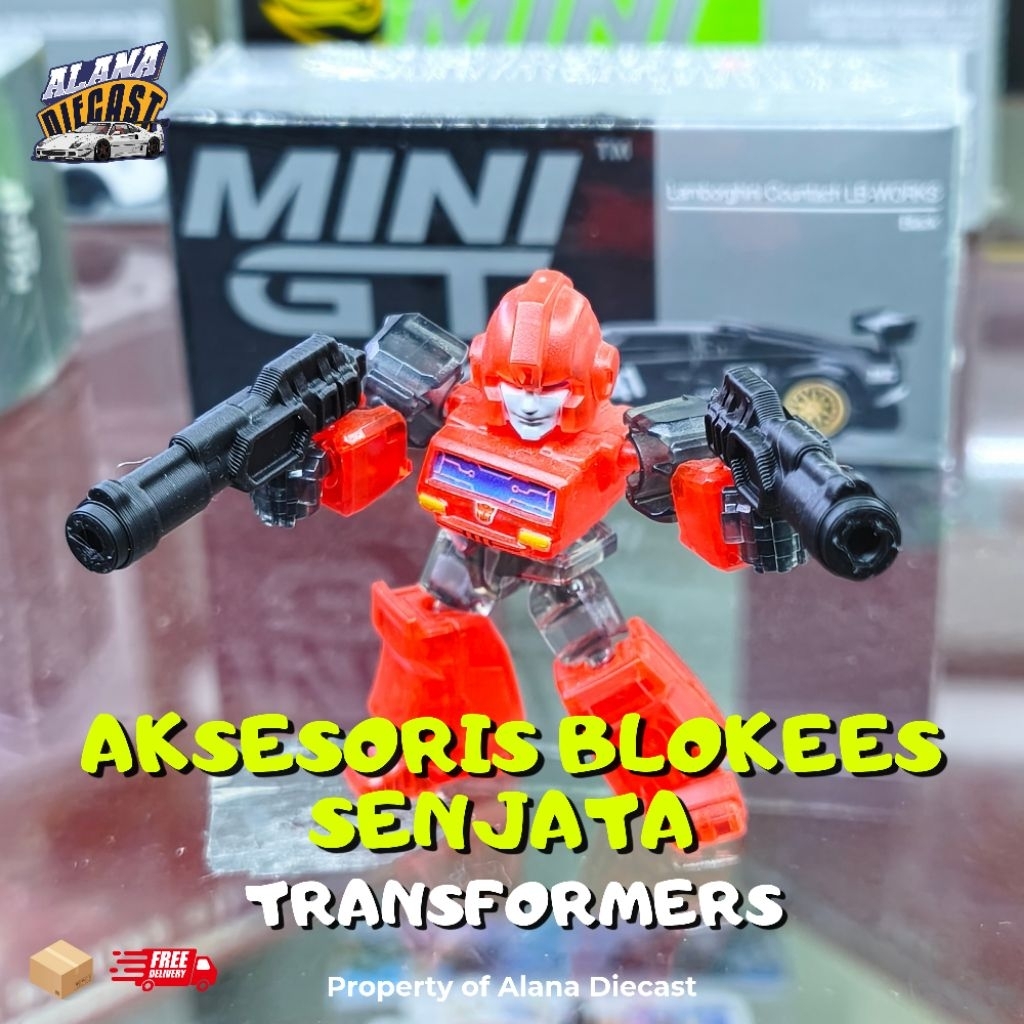 Aksesoris Blokees Senjata Transformers - Paket Isi 2 Pcs Senjata Miniatur