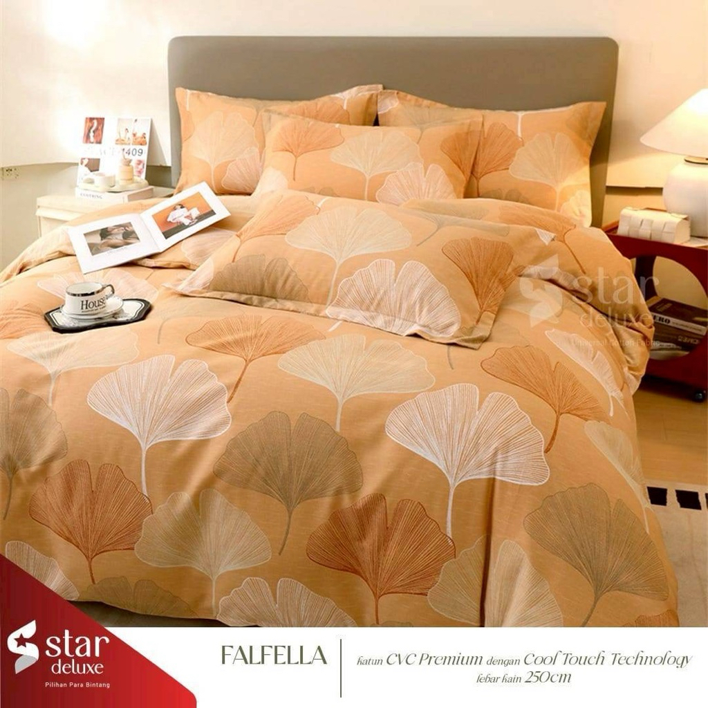 Seprai katun CVC star collection motif falfella (ajwa)