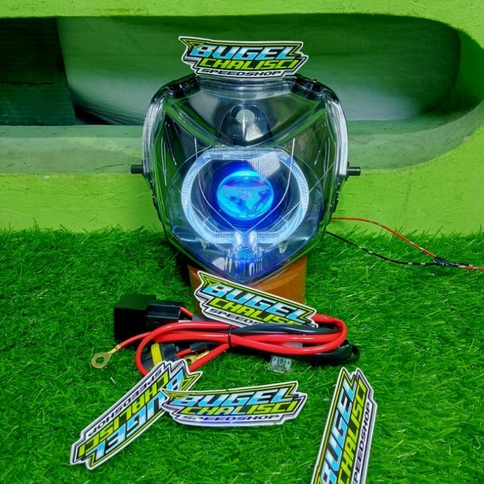 Reflektor Lampu Depan Biled Uk 4.5 Inch Revo 110 Old 2007 2008 2009 Tinggal Pasang