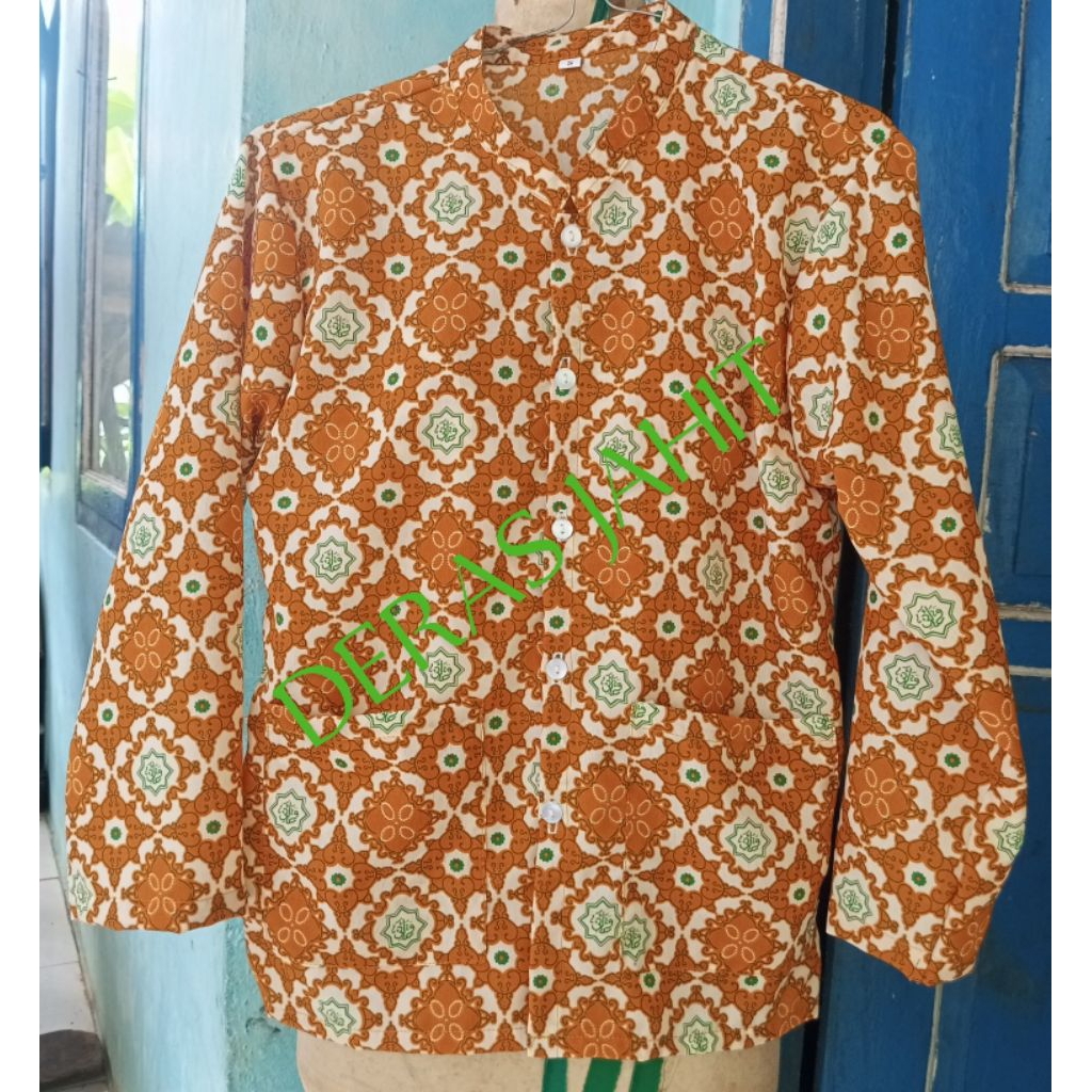 seragam sekolah baju TPA Diniyah qiroati jilid 5.(coklat muda)dan yanbua hijau