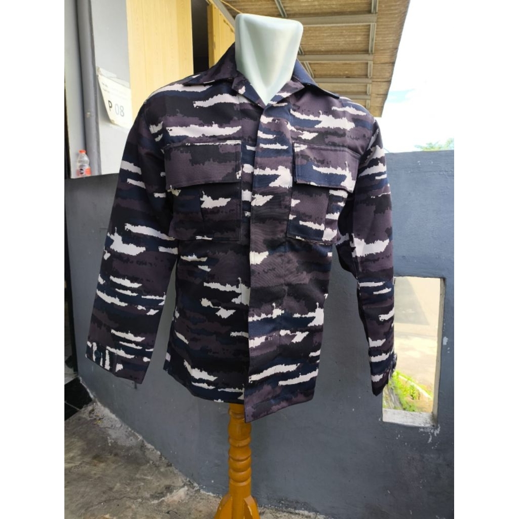 STELAN PDL LORENG LAYAR BAHAN VELBET WOOL DUTA ARMY