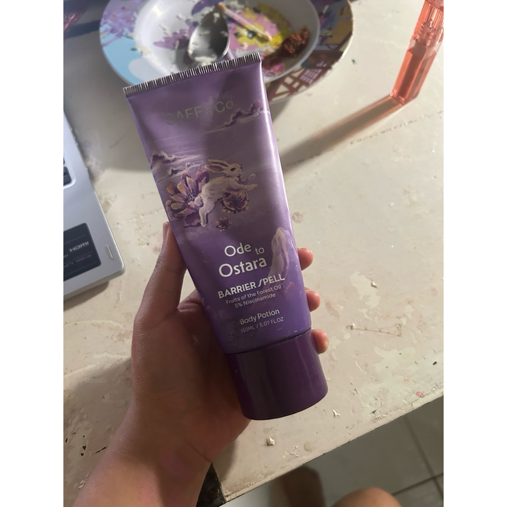 PRELOVED SAFF & CO BODY POTION LOTION ODE TO OSTARA