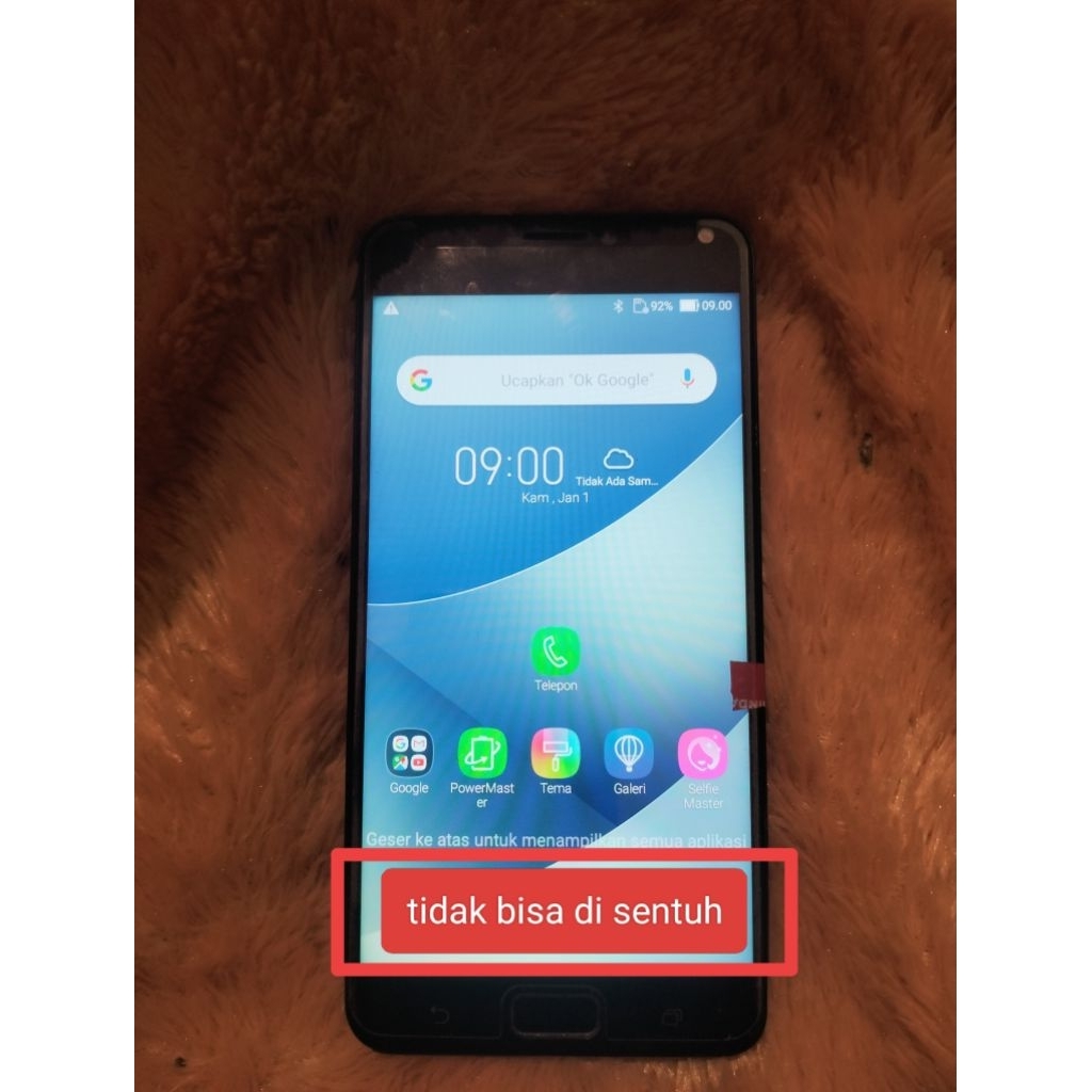 frame lcd touchscreen asus 4 max pro x00id copotan baca keterangan