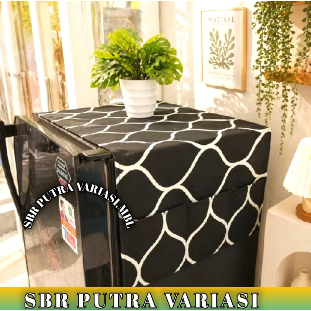 Taplak kulkas / sarung kulkas / alas kulkas / cover kulkas/ kain pelindung kulkas  / kulkas 1pintu&2